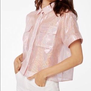 J brand Mabel iridescent shirt